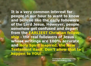 One of those alleged early Christian sound beliefs referred to by ...