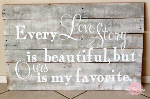 Love story pallet art for your wall. - Mod Podge Rocks!