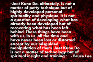 Bruce Lee on Spiritual Insight and Training