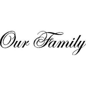 our family wall quotes sayings lettering family words black