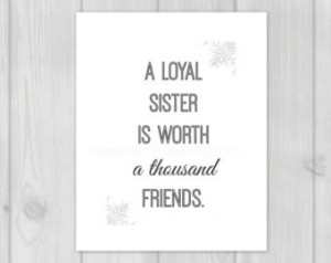 Gifts Sister Quote Wall Art