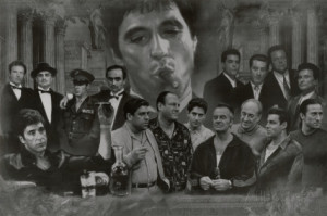Gangsters Collage Godfather Goodfellas Scarface Sopranos Movie Poster ...