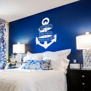 ... roughest storms prove the strength of our anchors wall quote decal