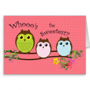 Owl Valentine's Day Cards