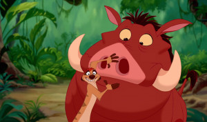 Timon and Pumbaa in The Lion King