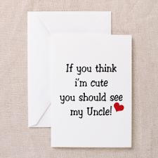 Cute Uncle! Greeting Cards (Pk of 10) for