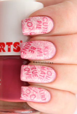 Week Of Love Valentine’s Nail Art Challenge: Candy Heart Sayings