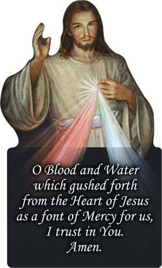 Mercy prayer Jesus wants associated with the Image of the Divine Mercy ...
