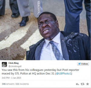 St. Louis Post-Dispatch Reporter is Maced After Storming a Police ...
