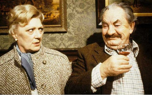 Marion Mathie and Leo McKern Photo: FremantleMedia Ltd / Rex Feature