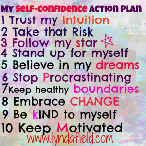 Self confidence action plan