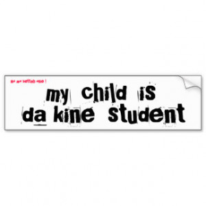 My Child Bragging Rights Bumper Sticker