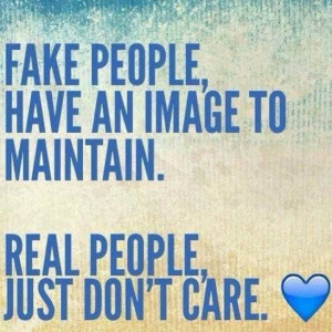 Fake people vs Real people