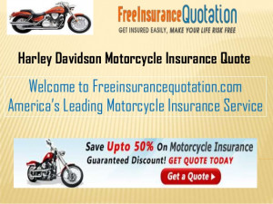 Harley Davidson Motorcycle Insurance Quote