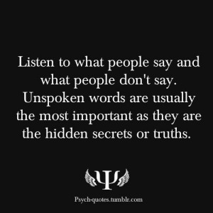Unspoken lately? Don't!