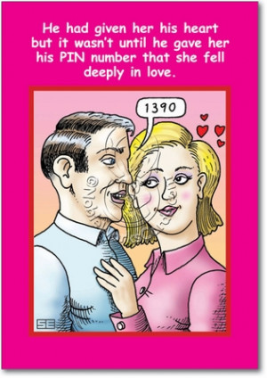 Pin Number Unique Funny Valentine's Day Greeting Card