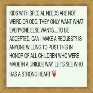 Special needs kids