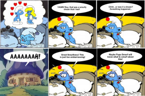 empath the luckiest smurf story smurfed behind the departure as