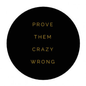 Prove Them Wrong Motivational Quotes Black Yellow Poker Chips Set