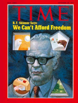 Behavioral psychologist B. F. Skinner