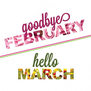 Hello March which means Hello Spring!