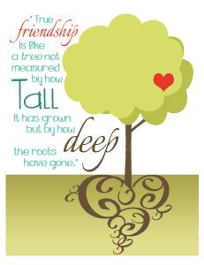 FREEBIE - Friendship Like a Tree Printable - Print, frame & give as a ...
