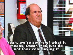 the office gif television Kevin Malone oscar martinez *to