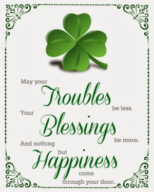 Irish Quotes About Family And Friends Blessing Printable picture