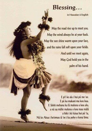 blessing in Hawaiian and English