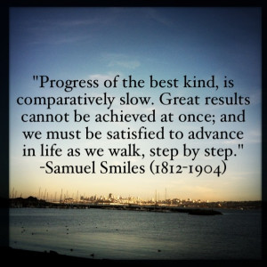 progress quote by Samuel Smiles