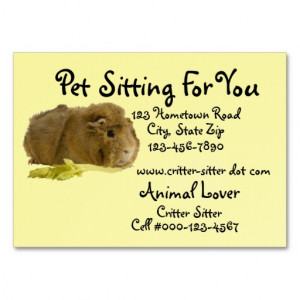 Cute Guinea Pig Business Card