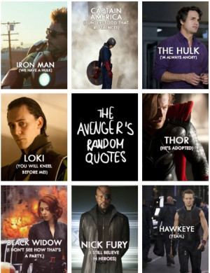 Random Avengers Quotes - hahah hawkeye :)