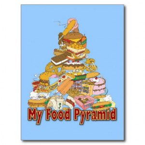 my_food_pyramid_junk_food_snacks_post_card ...