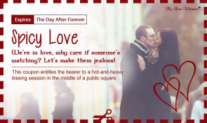 10) Passionate Evening : This coupon entitles the bearer to a ...