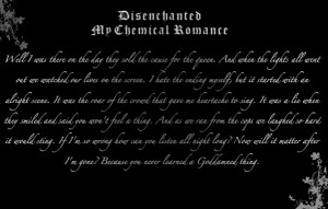 Chemical Romance Lyrics Image