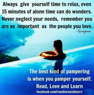 Time to relax quote via www.Facebook.com/ReadLoveandLearn