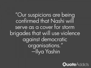 ... will use violence against democratic organisations.” — Ilya Yashin