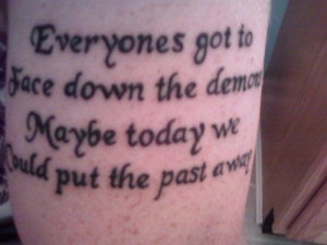 Maybe today, we could put the past away