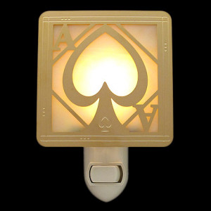 Stained Glass Ace of Spades Nightlight