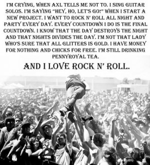 Tags: songs quotes i love rock n' roll