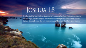 bible verses on blessings joshua 1 8 beautiful ocean hd wallpaper