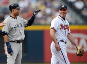 Chipper Jones will not be joining Derek Jeter on the left side of the ...