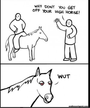 funny picture high horse wanna joke.com