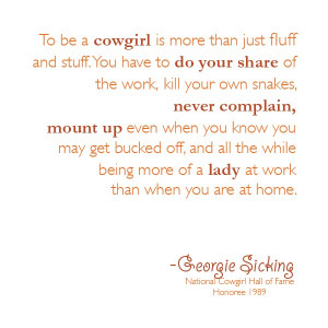 famous cowgirl quotes