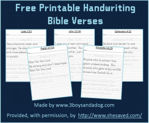 FREE Printable Bible Verses