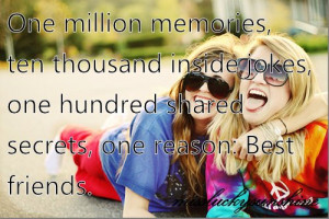 best friends, blue, girl, girls, hundred, inside, joke, memories ...