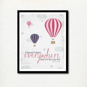 ... quotes nursery prints nurseries prints hot air balloons travel quotes