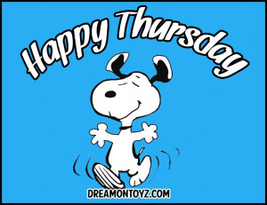 Happy Thursday (with Snoopy)