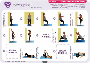 prenatal yoga: core strength
