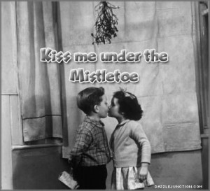Christmas Kiss Under Mistletoe quote